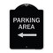 Signmission Parking Area with Left Arrow Heavy-Gauge Aluminum Architectural Sign, 24" x 18", BS-1824-23466 A-DES-BS-1824-23466 - alternate 1